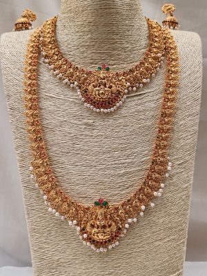 Amazing Lakshmi Bridal Set with Pearls