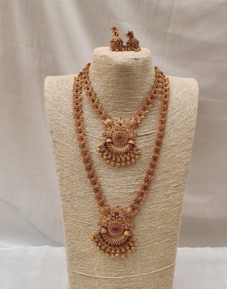 Charming Multi Stones Simple Bridal Set