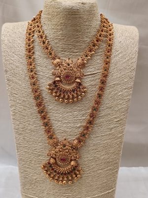 Charming Multi Stones Simple Bridal Set