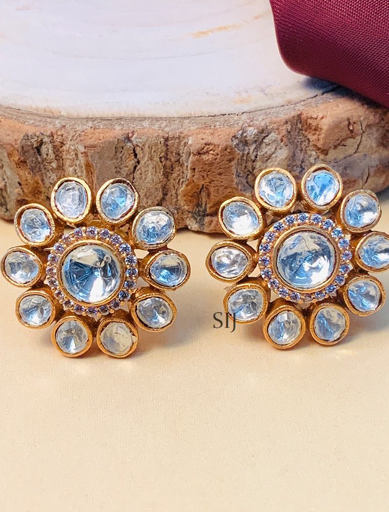 Gorgeous Stone Polki Stud Earring