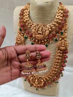 Grand Lakshmi Gold Finish Bridal Set