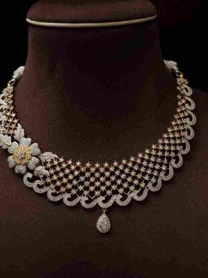 Stunning White Zircon Necklace