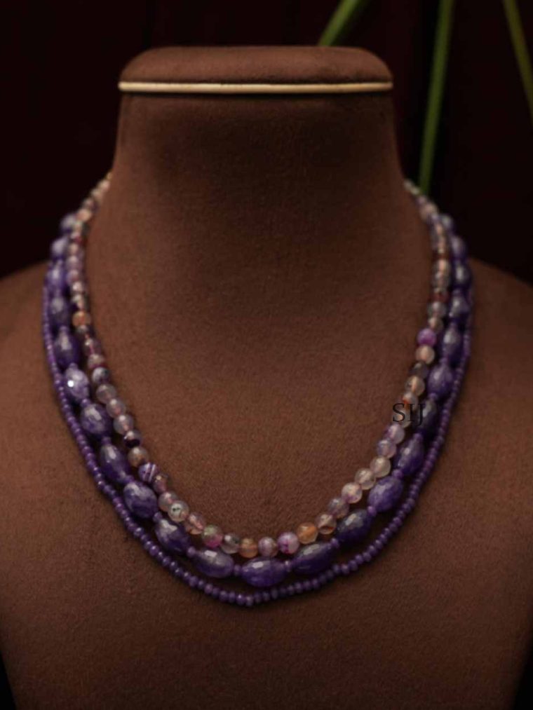 Elite Layered Purple Beaded Chain