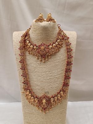 Marvelous Kemp Stone Lakshmi Bridal Set