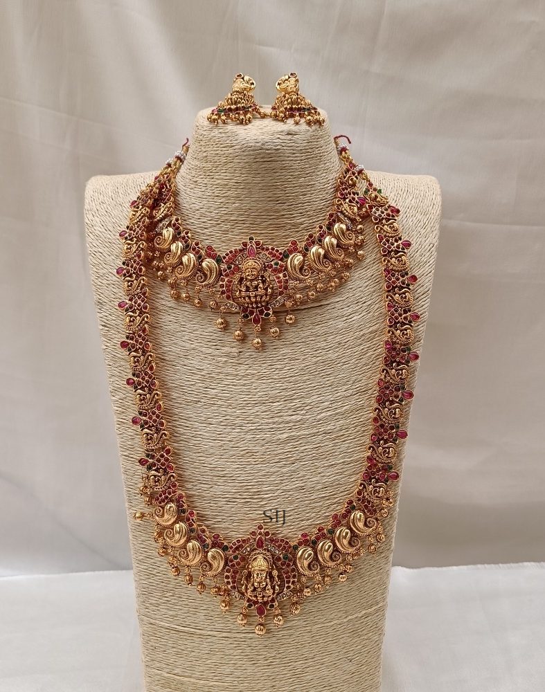 Marvelous Kemp Stone Lakshmi Bridal Set