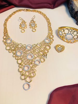 Princess Gold Plated Combo Necklace