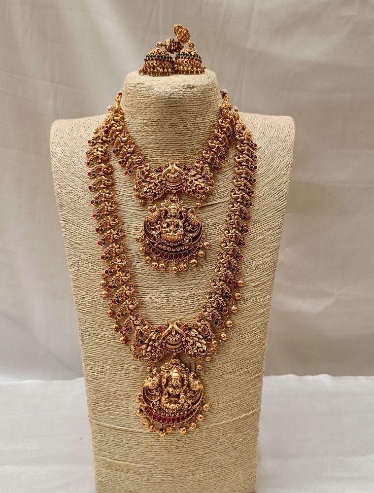 Princess Lakshmi Peacock Stone Bridal Set