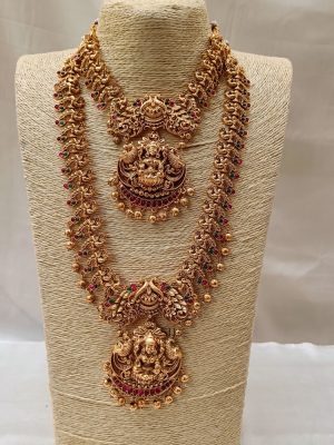 Princess Lakshmi Peacock Stone Bridal Set