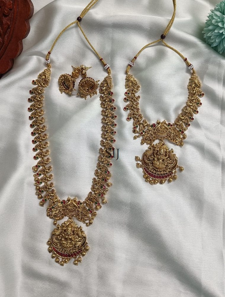 Princess Lakshmi Peacock Stone Bridal Set