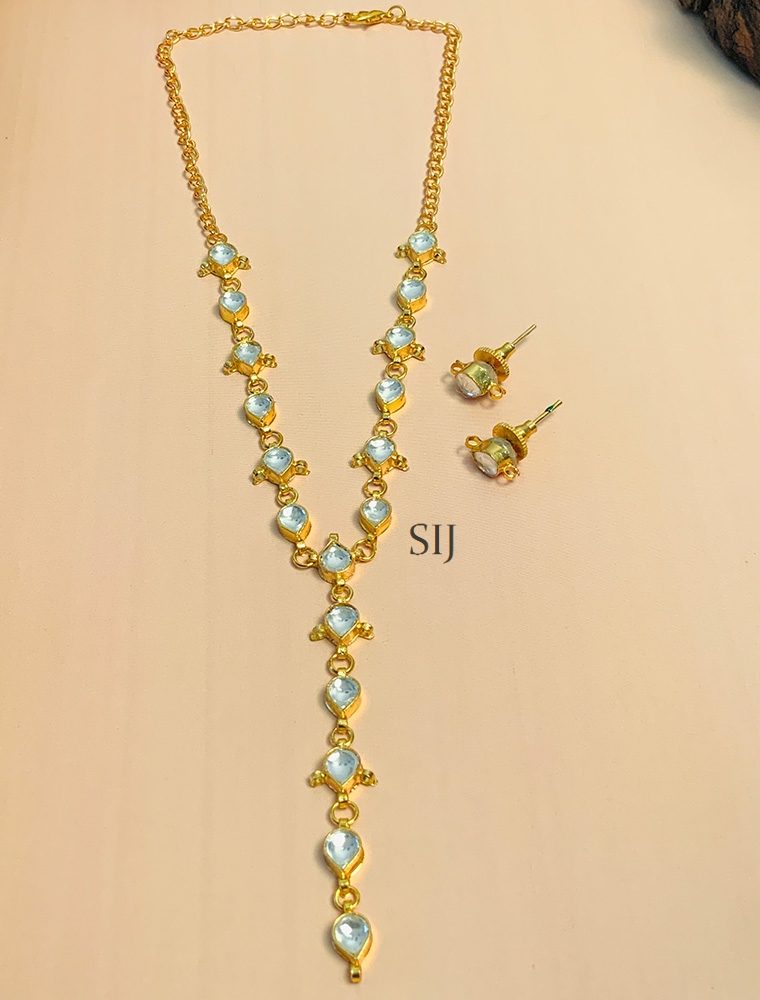 Shimmering Gold Plated Kundan Necklace