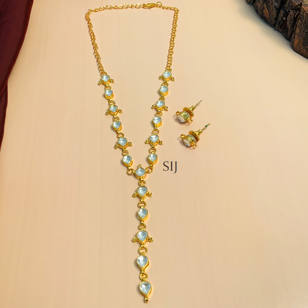 Shimmering Gold Plated Kundan Necklace