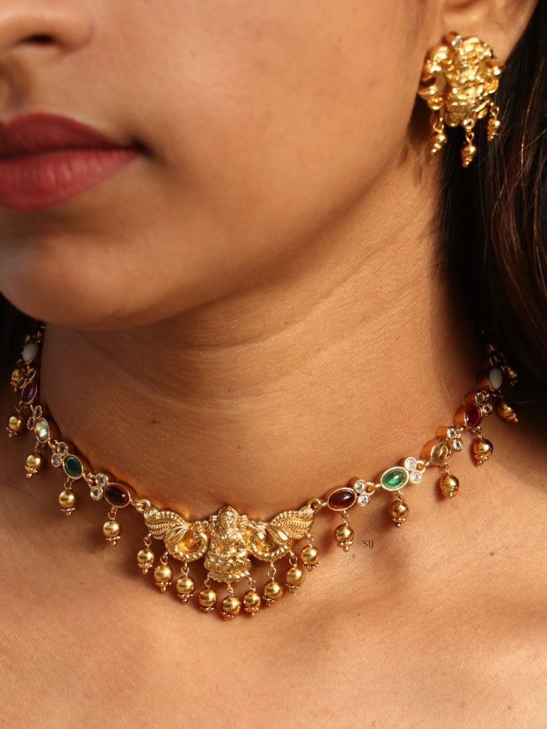 Shimmering Malini Multi Stone Necklace