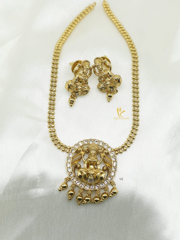 Stylish Lakshmi Stone Necklace