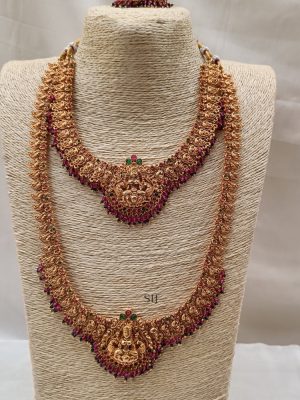 Traditional Multi Stones Lakshmi Bridal Set