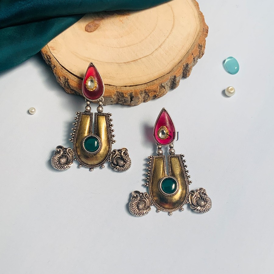 Traditional Oxidized Earrings