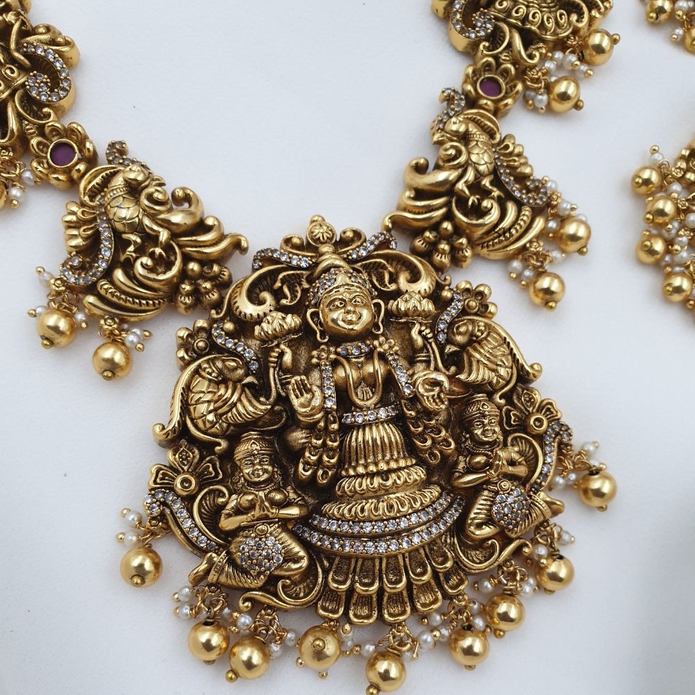 Antique Finish Temple Necklace