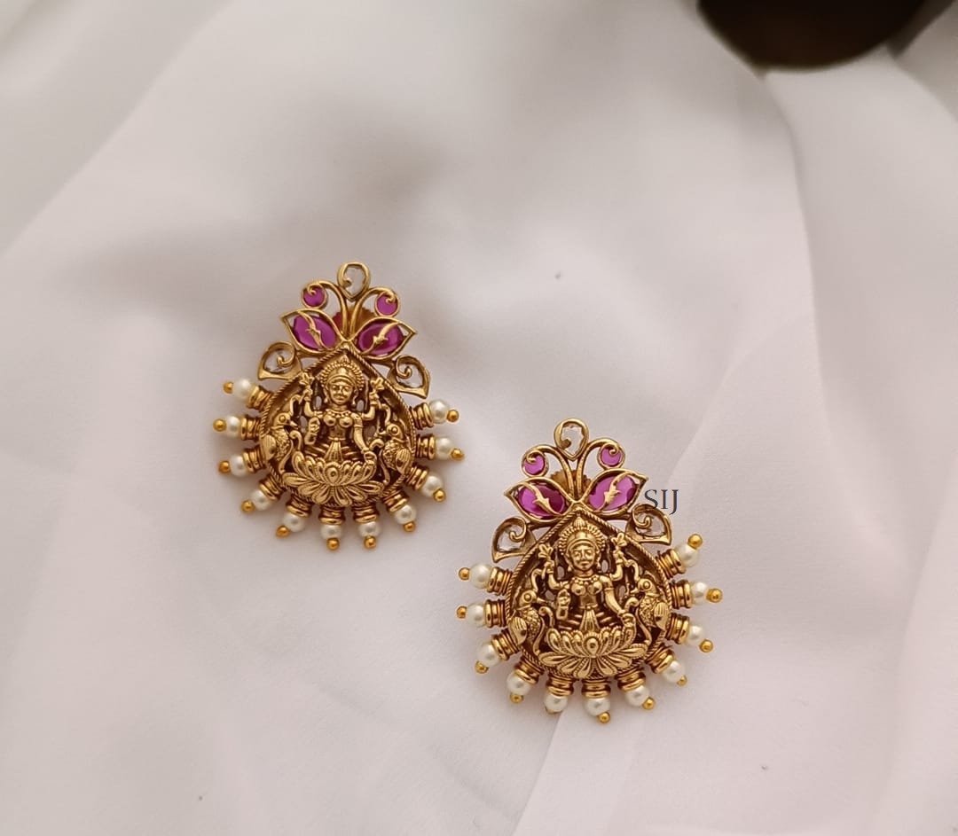 Imitation Lakshmi Ruby Nagas Earrings