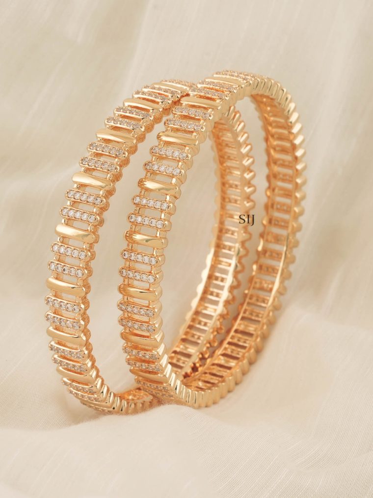 Imitation CZ Stone Bangle Set