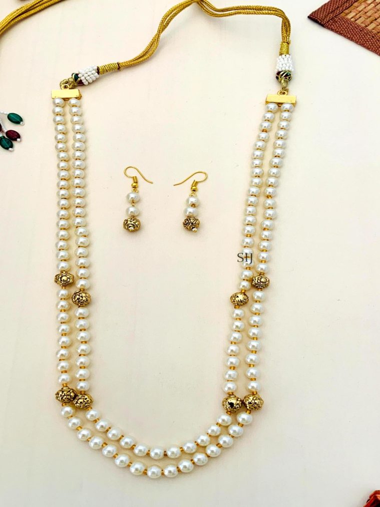 Imitation Pearl Chain Set