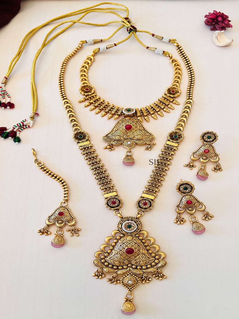 Artificial Gold Plated Bridal Jewellery Set