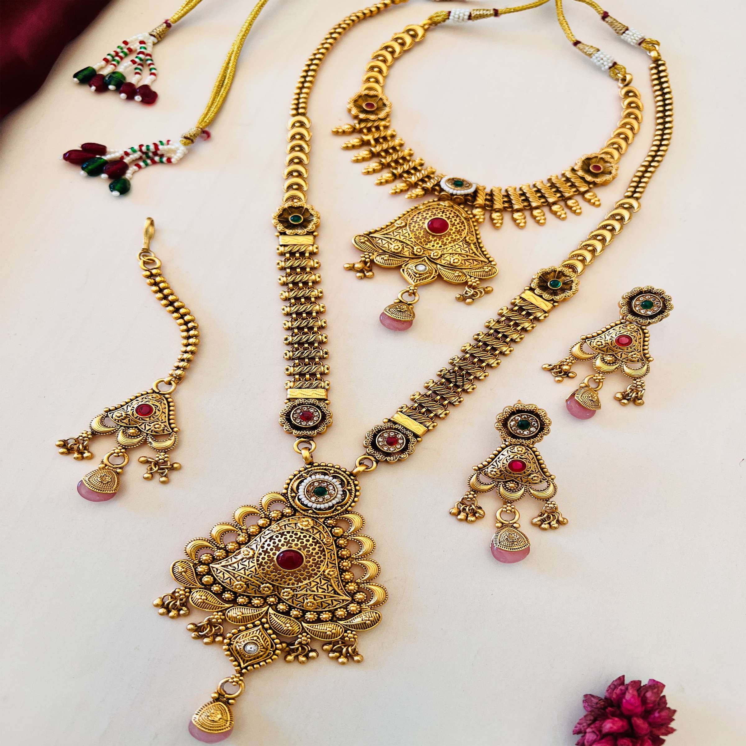 Artificial Gold Plated Bridal Jewellery Set