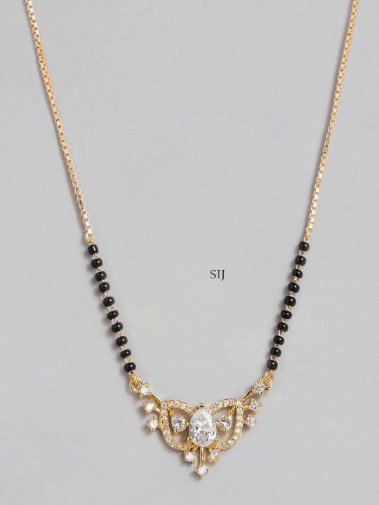 Artificial Gold Plated American Diamond Mangalsutra
