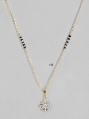 Gold Plated American Diamond Mangalsutra