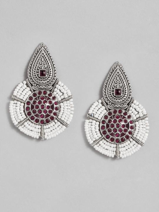 Artificial And High-Quality German Silver Earrings