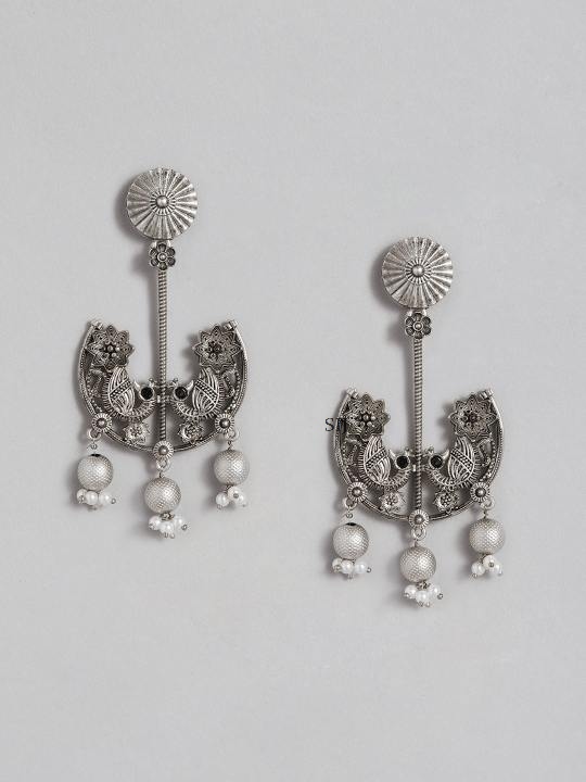 Traditional German Silver Earrings