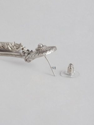 Traditional German Silver Earrings