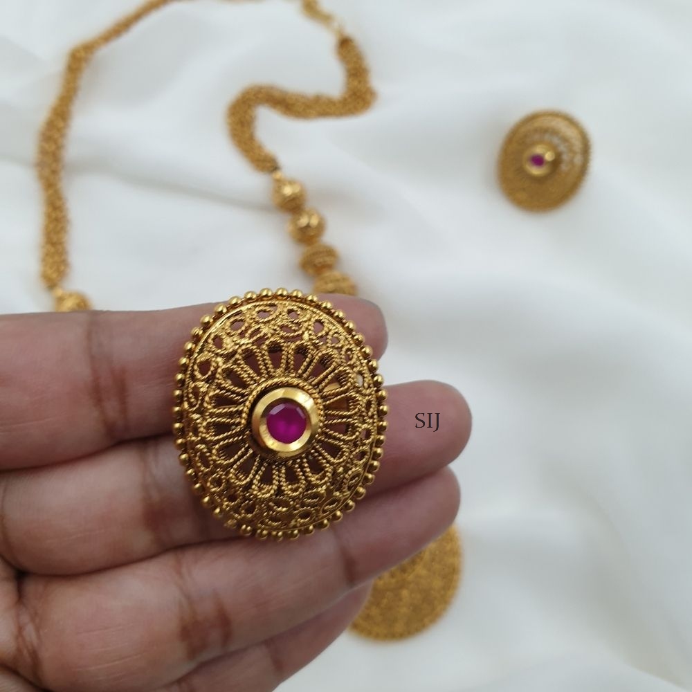 Traditional Chakra Pendant Beads Chain