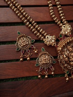 Antique Finish Lakshmi Haram