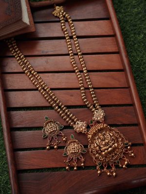 Antique Finish Lakshmi Haram