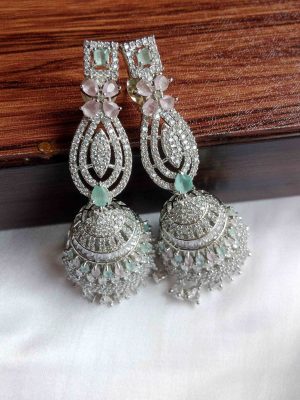 Multicolour Stone Long Jhumkas