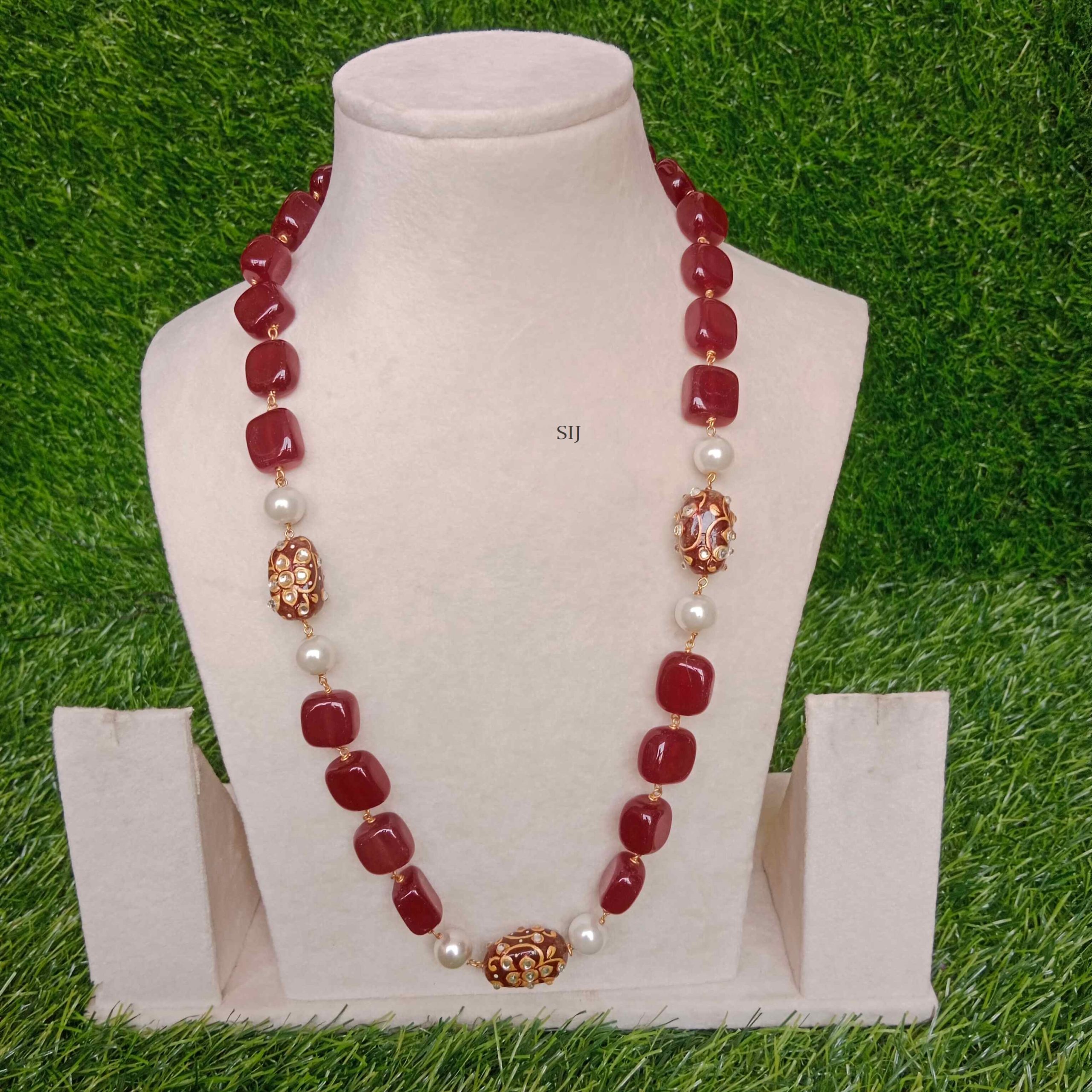 Tanjore Tumble Beads Chains Combo