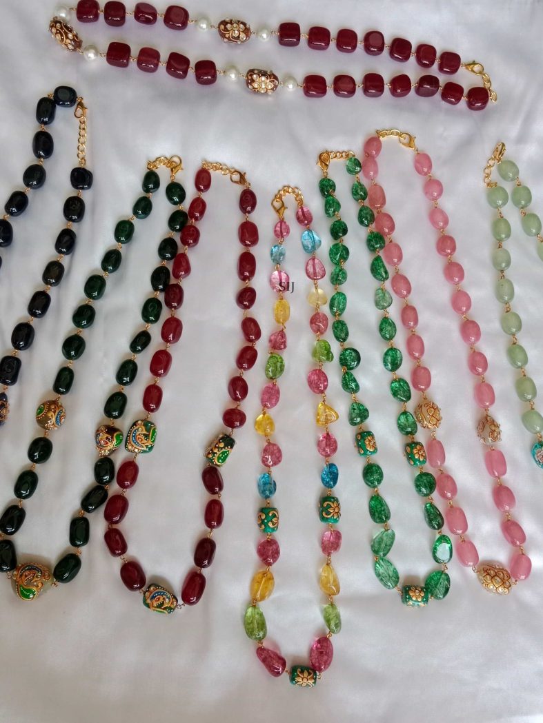 Tanjore Tumble Beads Chains Combo