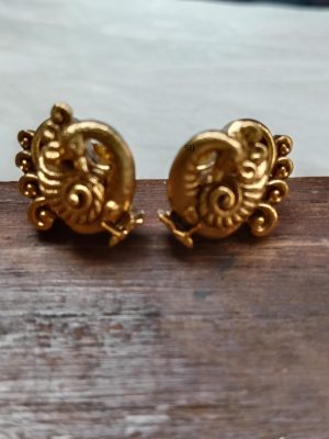 Antique Peacock Ear Studs