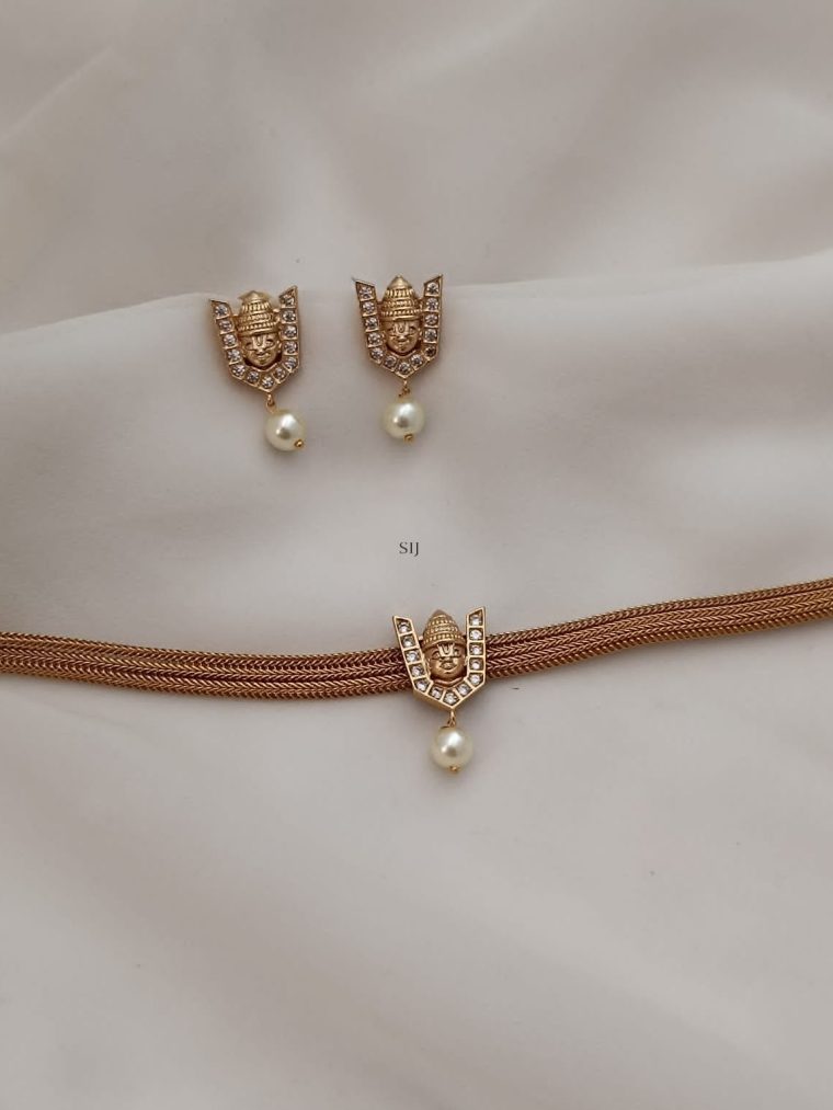 Matte Finish Tirumala Choker