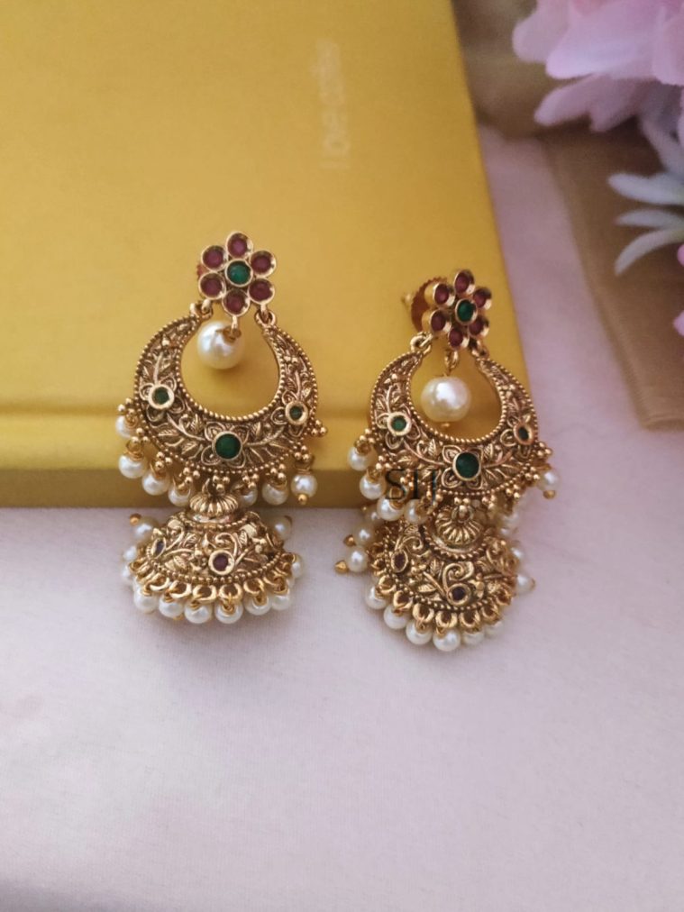 Antique Double Layered Jhumkas