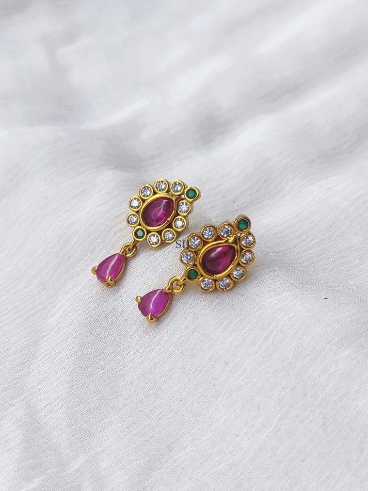 Artificial Multi Stones kemp Earrings