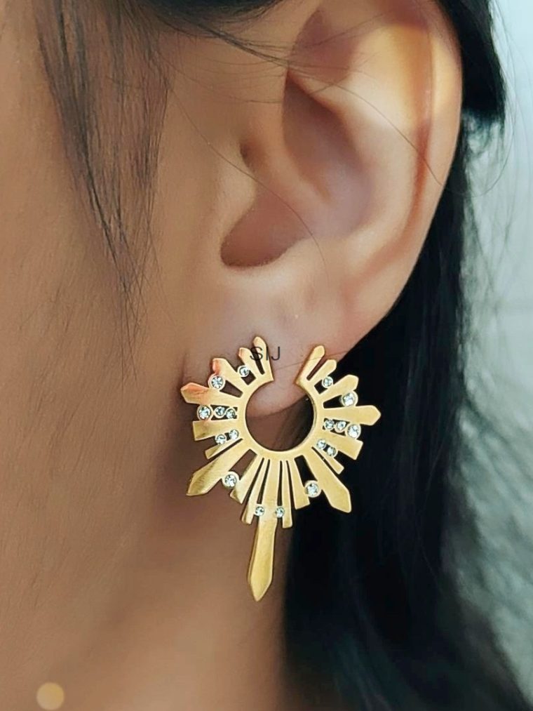 Imitation Bullet Clutch Earring