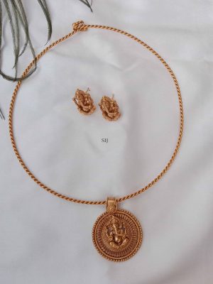 Imitation Ganesh Chain Pendant Set On Halsi