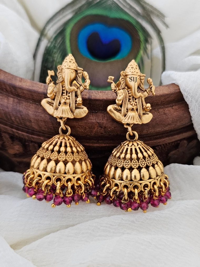 Traditional Ganesha Jhumkas