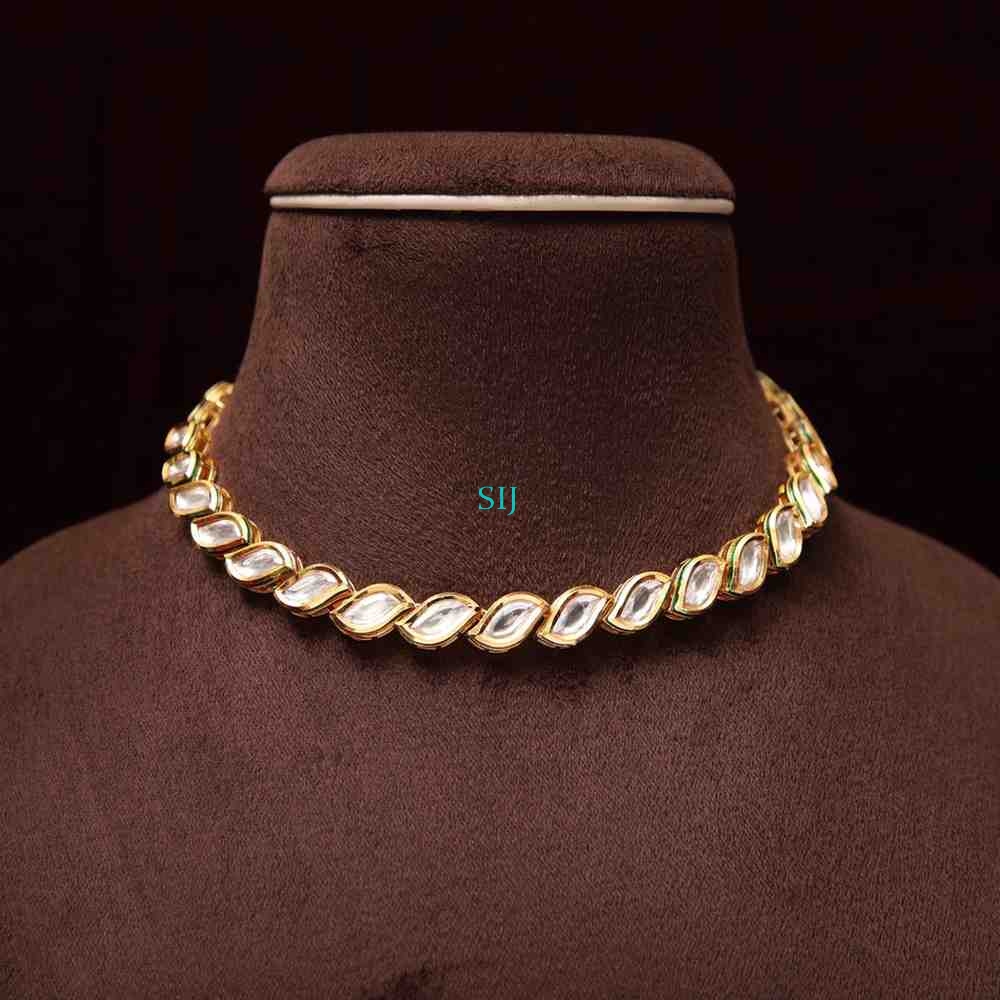 Stunning Geometrical Kundan Necklace