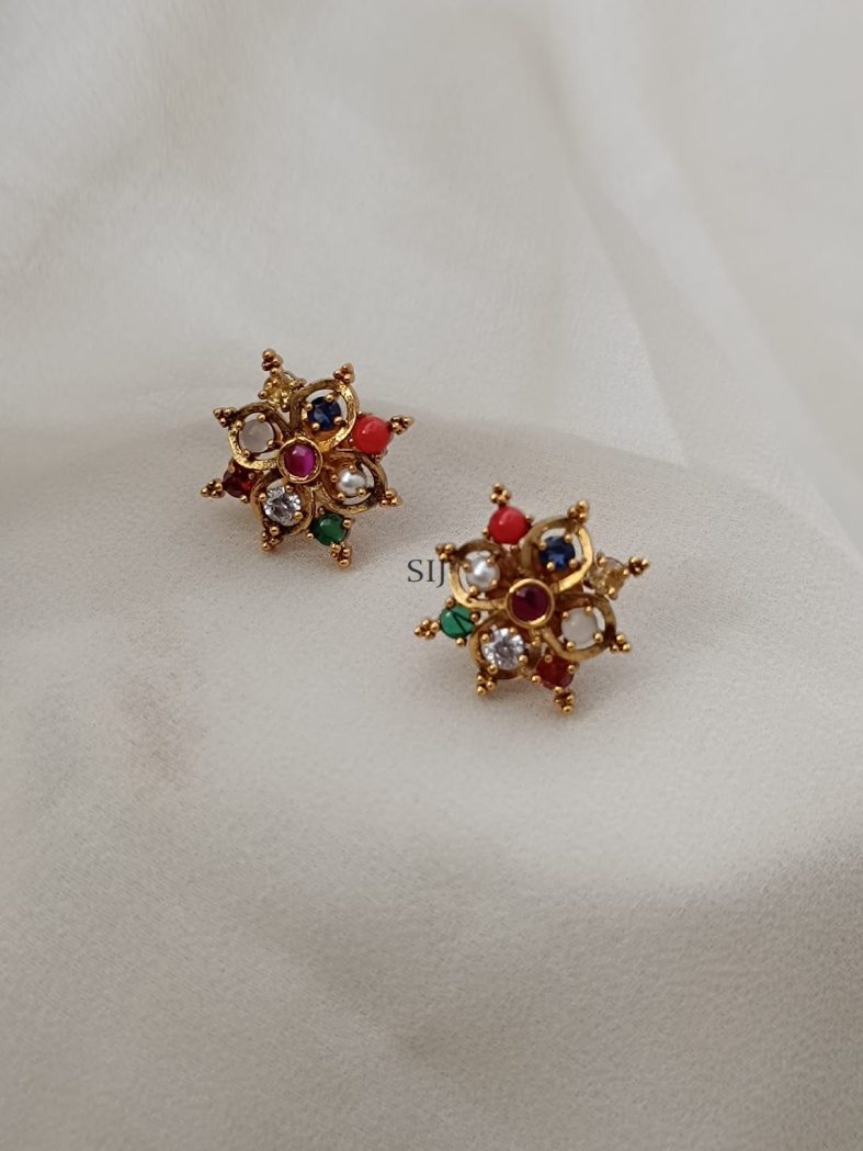 Stunning Navaratna Earrings