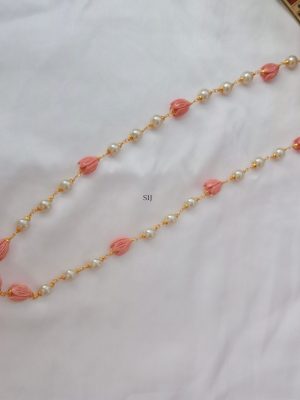 Stunning Tulip Beaded Pearl Chain