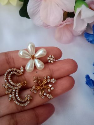 Pearl And Flower Victorian Earrings