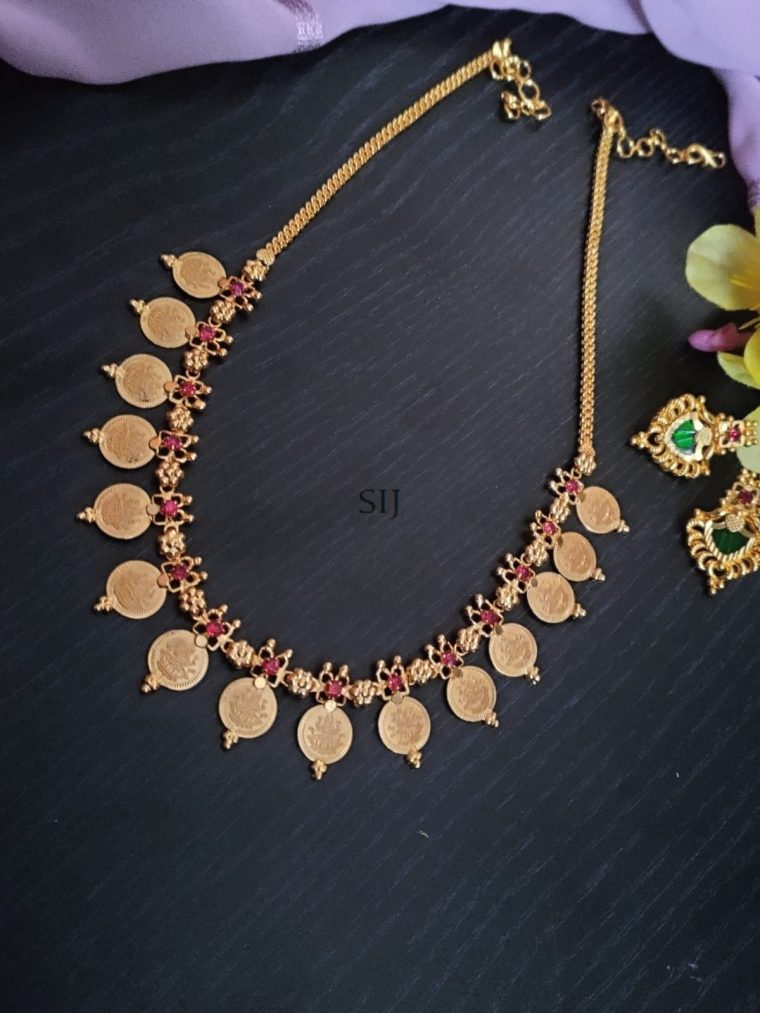 Lakshmi Coin Microplated Kerala Style Necklace