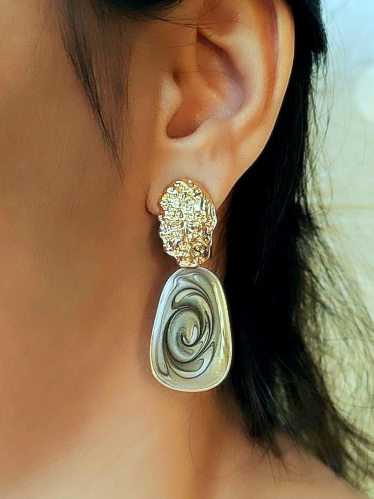 Antique Stone Studded Earrings