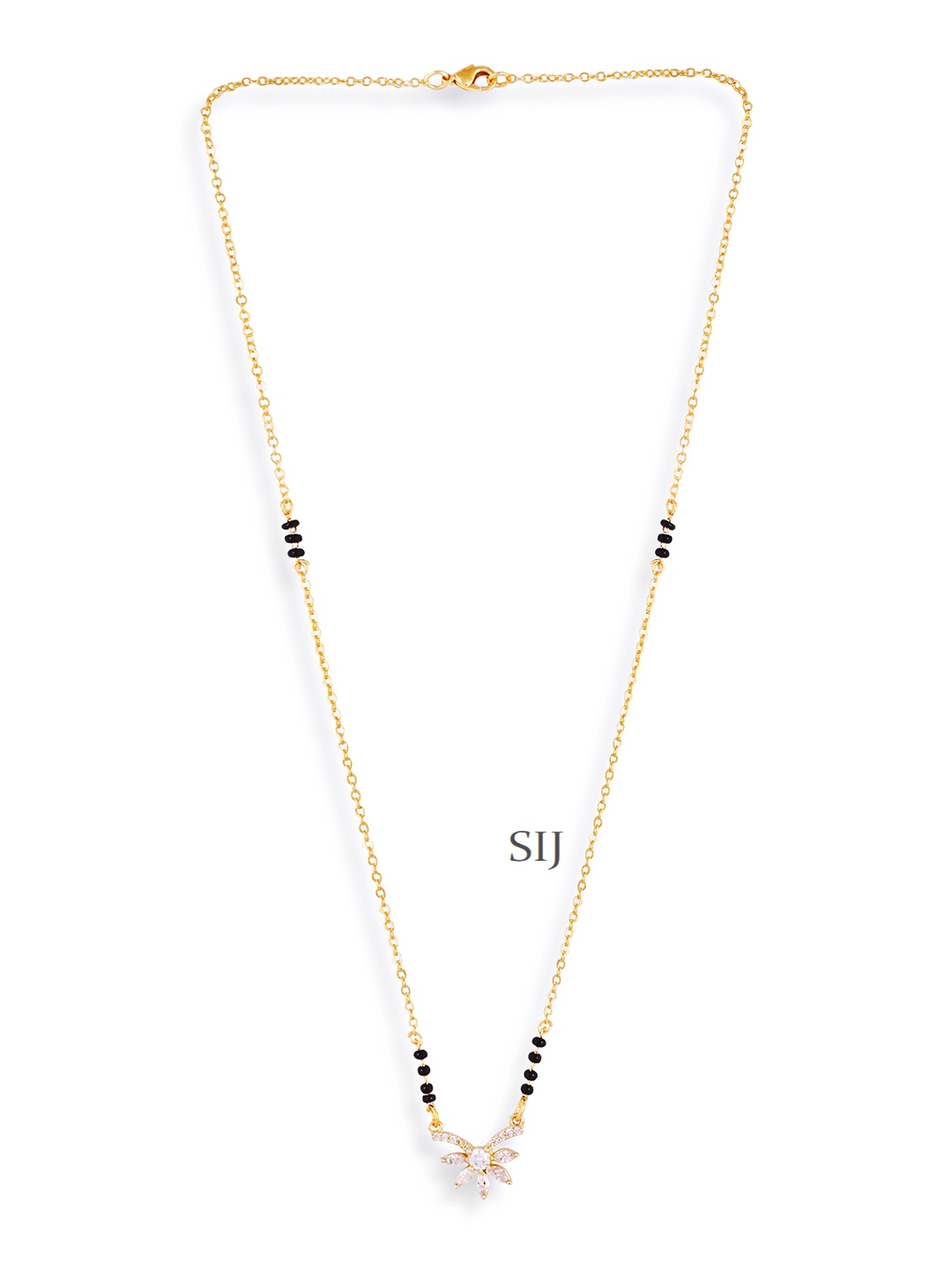 Dailywear Gold Plated Solitaire Diamond Mangalsutra